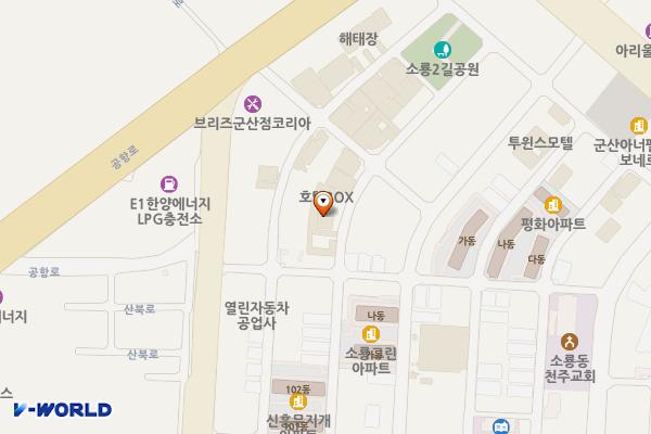 군산시 타임모텔 위치 지도 — 전북특별자치도 군산시 소룡2길 41