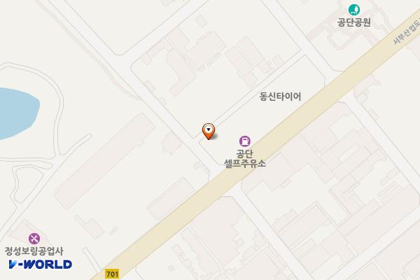 정읍시 전북자동차정비공업사 위치 지도 — 전북특별자치도 정읍시 서부산업도로 595
