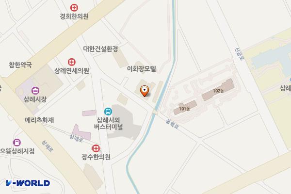 완주군 브라운도트 위치 지도 — 전북특별자치도 완주군 삼례읍 동학로 36-15