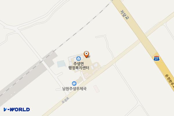 남원시 주생면행정복지센터 위치 지도 — 전북특별자치도 남원시 주생면 요천로 821