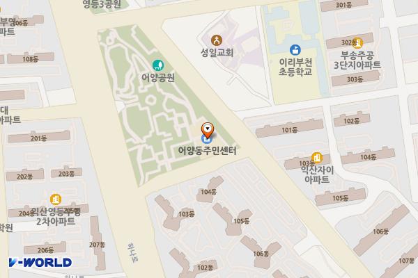 익산시 어양동행정복지센터 위치 지도 — 전북특별자치도 익산시 동서로63길 43
