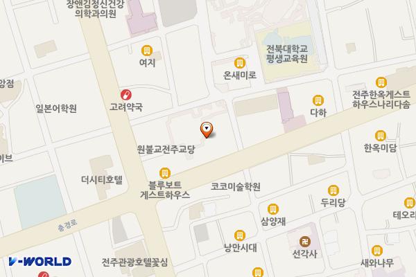 케이티전주빌딩 위치 지도 — 전북특별자치도 전주시 완산구 현무1길 9