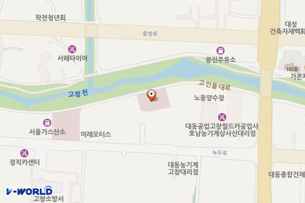 고창군 우리장례식장 위치 지도 — 전북특별자치도 고창군 고창읍 녹두로 1313-6