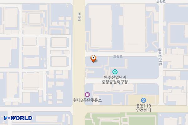 완주군 케이티봉동빌딩 위치 지도 — 전북특별자치도 완주군 봉동읍 과학로 854