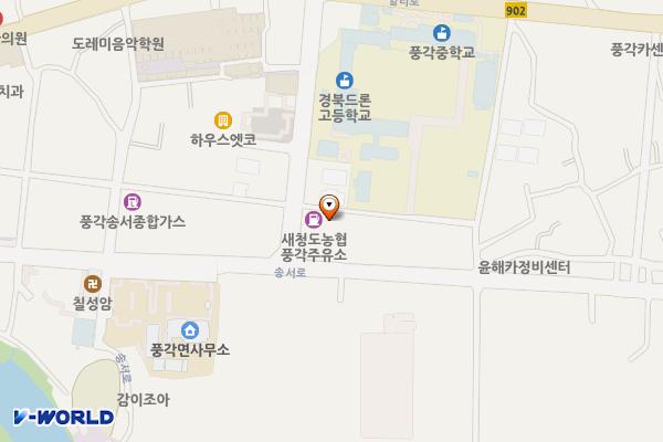 풍각보건지소주차장 위치 지도 — 경상북도 청도군 풍각면 송서로 81