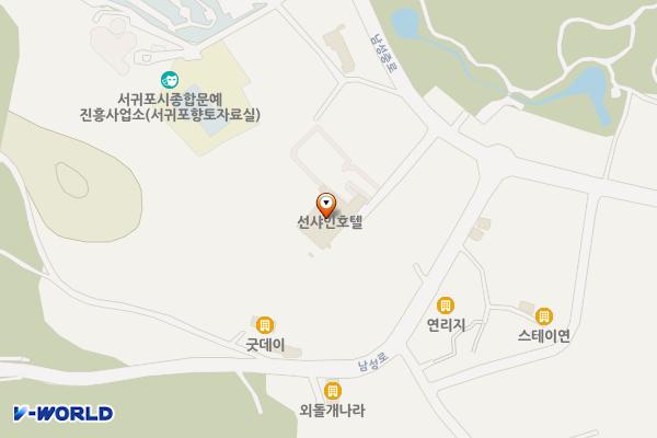 서귀포시 파크선샤인제주 위치 지도 — 제주특별자치도 서귀포시 남성중로 135