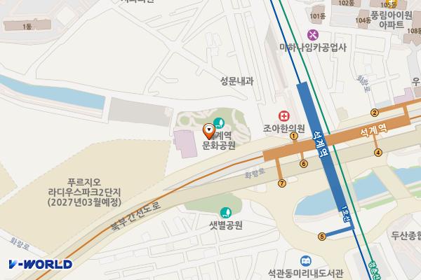 서울시 노원구 우현빌딩 위치 지도 — 서울특별시 노원구 화랑로 325
