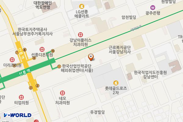 서울시 강남구 T412빌딩 위치 지도 — 서울특별시 강남구 테헤란로 412
