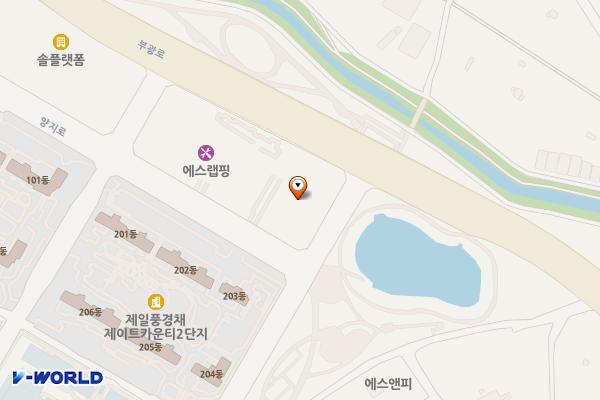 부천시 광양프런티어밸리7차 위치 지도 — 경기도 부천시 양지로 247