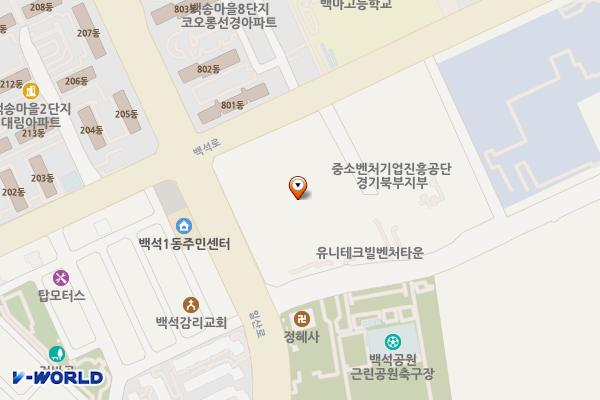고양시 유니테크빌벤처타운 위치 지도 — 경기도 고양시 일산동구 일산로 142