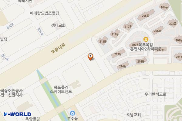 목포시 시티프라자 위치 지도 — 전남광주통합특별시 목포시 남악1로52번길 35-7