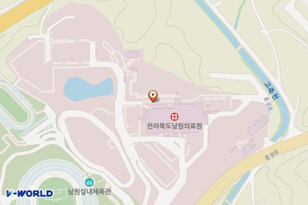남원시 남원의료원 위치 지도 — 전북특별자치도 남원시 충정로 365
