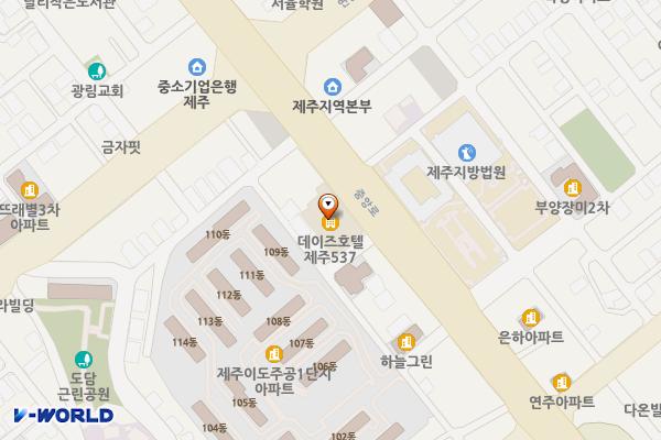 제주시 라마다제주시티호텔 위치 지도 — 제주특별자치도 제주시 중앙로 304