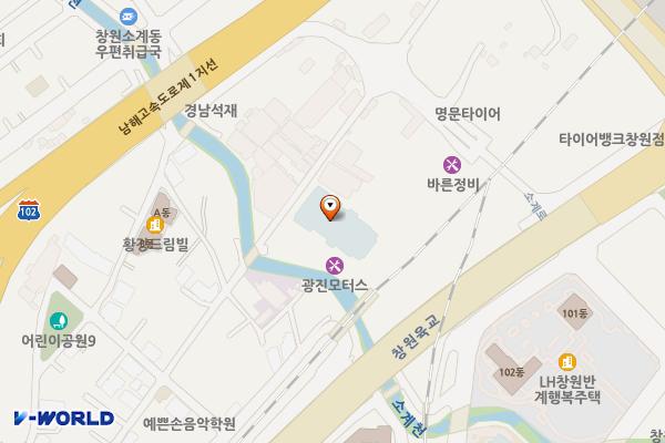 창원시 헤라클 위치 지도 — 경상남도 창원시 의창구 구암동정길 88