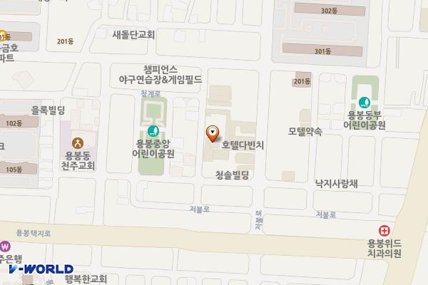 광주광역시 북구 호텔야자광주용봉점 위치 지도 — 전남광주통합특별시 북구 설죽로217번길 30-10