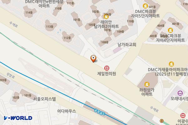 서울시 서대문구 성공타워1 위치 지도 — 서울특별시 서대문구 수색로 56