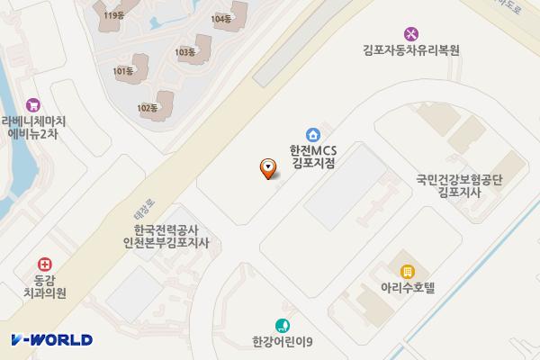 김포시 금광테크노밸리 위치 지도 — 경기도 김포시 태장로 765