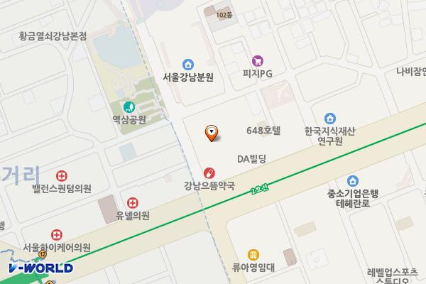 서울시 강남구 강남IBC오피스텔 위치 지도 — 서울특별시 강남구 테헤란로7길 8