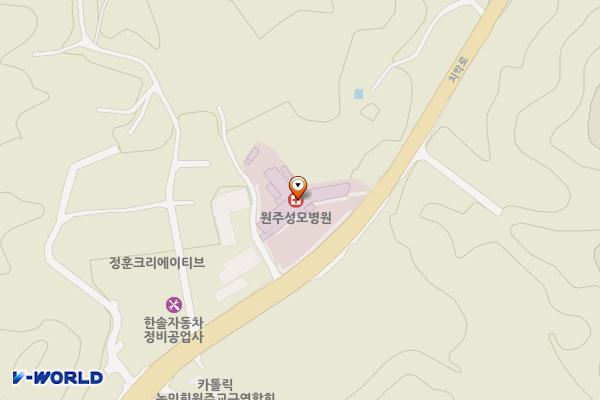 BMW차징스테이션 원주성모병원 by도이치모터스 위치 지도 — 강원특별자치도 원주시 소초면 치악로 2473