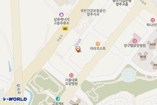 BMW차징스테이션 스카이캐슬레지던스호텔 위치 지도 — 경기도 양주시 고읍남로 20-15