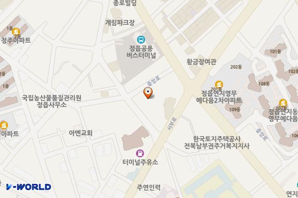 연지공영주차장1 위치 지도 — 전북특별자치도 정읍시 연지8길 16