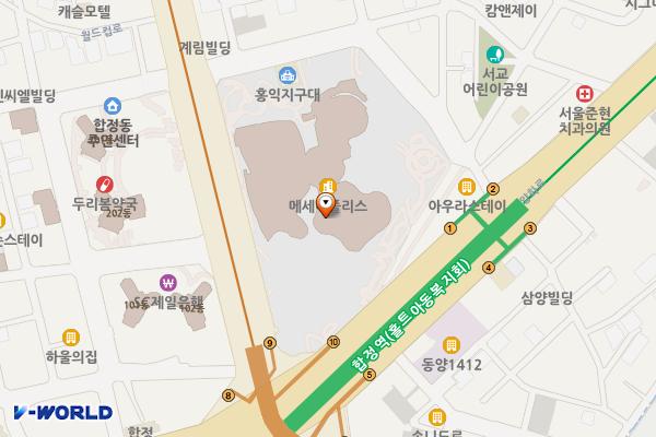 서울시 마포구 메세나폴리스 위치 지도 — 서울특별시 마포구 양화로 45