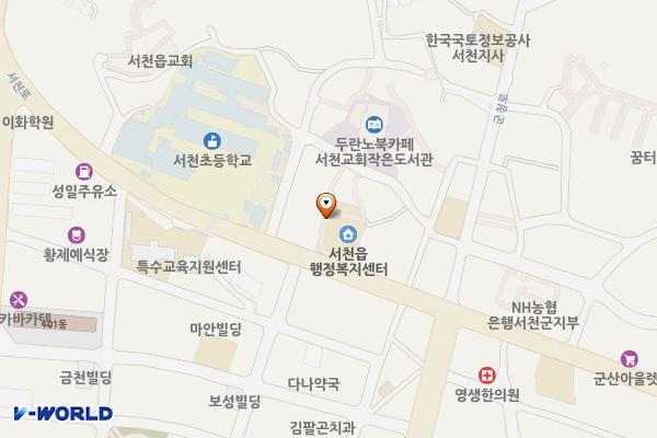 서천군 서천읍행정복지센터 위치 지도 — 충청남도 서천군 서천읍 서천로 92