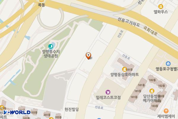 서울시 영등포구 와이피센터 위치 지도 — 서울특별시 영등포구 선유로 165