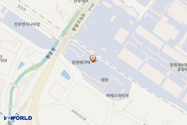 창원시 웅남동74-2공영주차장 위치 지도 — 경상남도 창원시 성산구 창곡로 167
