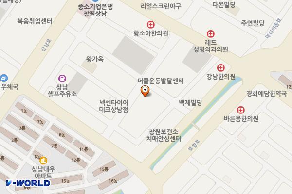 창원시 롯데메디컬앞노외주차장 위치 지도 — 경상남도 창원시 성산구 마디미로63번길 4