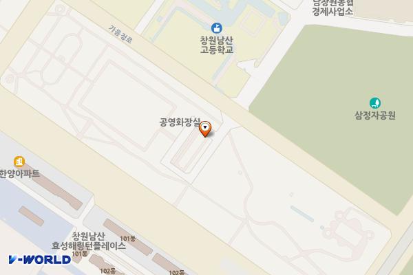 창원시 남산녹지공원 위치 지도 — 경상남도 창원시 성산구 창원대로 1035