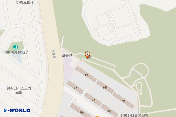 창원시 반송공원럭키아파트뒤 위치 지도 — 경상남도 창원시 성산구 충혼로 188