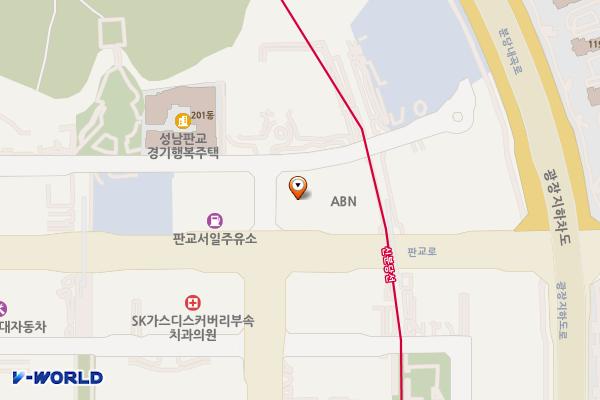 성남시 벤처포럼벤처타워 위치 지도 — 경기도 성남시 분당구 판교로 323