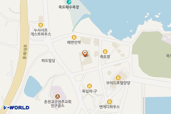 BMW차징스테이션 서프리조트 위치 지도 — 강원특별자치도 양양군 현남면 새나루길 5