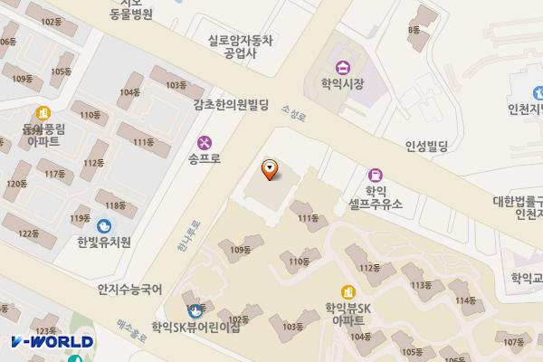 GS더프레시학익점 위치 지도 — 인천광역시 미추홀구 소성로 146