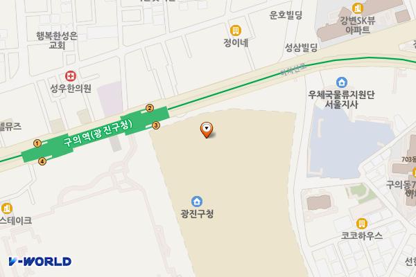 이스트폴P3(풀만) 위치 지도 — 서울특별시 광진구 아차산로 402