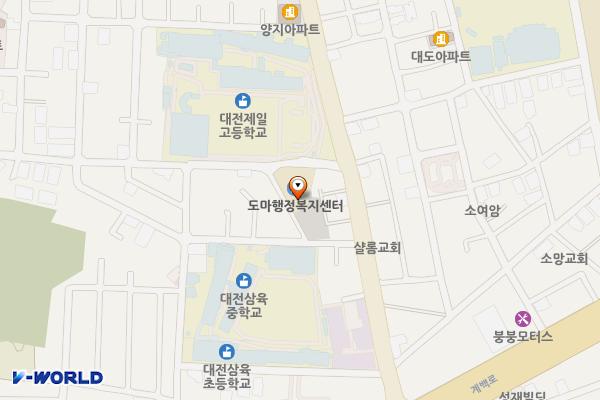 대전서구청 도마2동 행정복지센터 위치 지도 — 대전광역시 서구 도림1길 14
