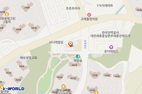 노은3동행정복지센터 위치 지도 — 대전광역시 유성구 지족동로 145