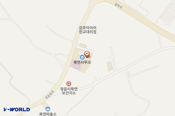 정읍북면사무소 위치 지도 — 전북특별자치도 정읍시 북면 정읍북로