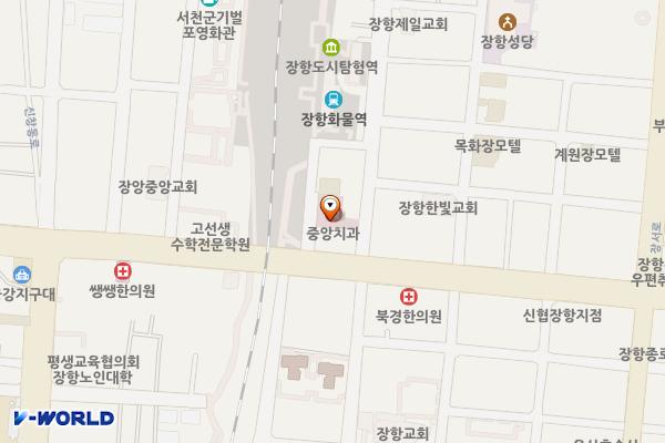 장항(2) 공영주차장 위치 지도 — 충청남도 서천군 장항읍 장항로157번길 8