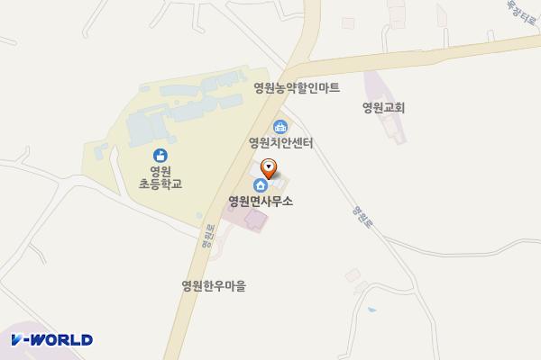 영원면사무소 위치 지도 — 전북특별자치도 정읍시 영원면 영원로