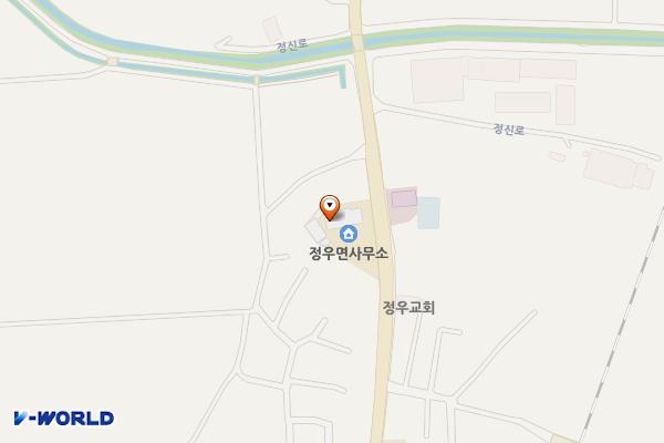 정우면사무소 위치 지도 — 전북특별자치도 정읍시 정우면 정신로