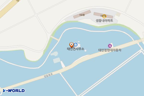 태인면사무소 위치 지도 — 전북특별자치도 정읍시 태인면 정읍북로