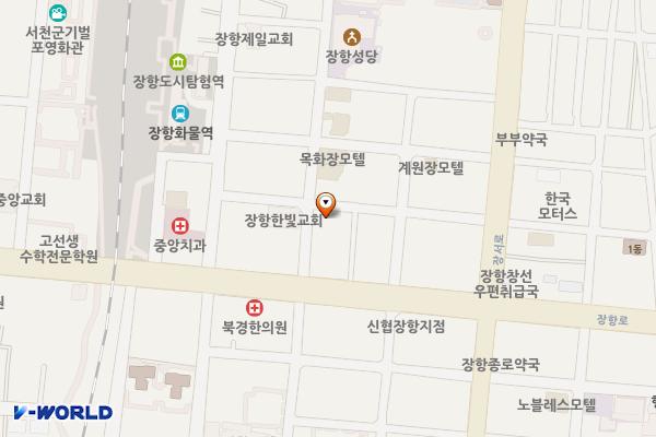 장항(3) 공영주차장 위치 지도 — 충청남도 서천군 장항읍 장서로43번길 27