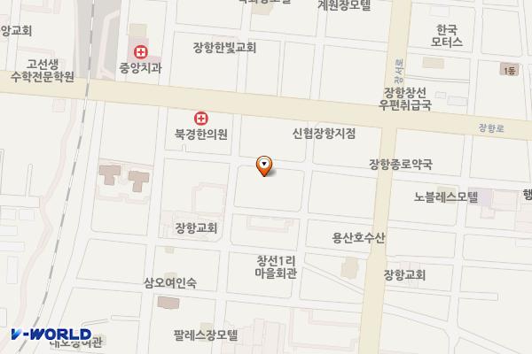 장항(5) 공영주차장 위치 지도 — 충청남도 서천군 장항읍 창선1리 215
