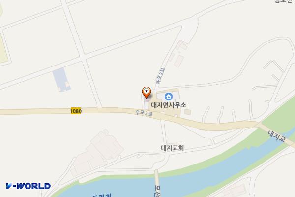 대지면사무소 위치 지도 — 경상남도 창녕군 대지면 우포2로 975