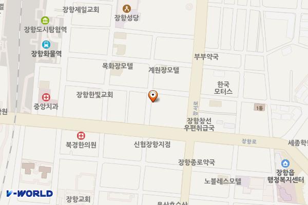 장항(7) 공영주차장 위치 지도 — 충청남도 서천군 장항읍 창선2리 545-1
