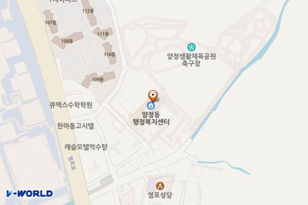 양정동행정복지센터 위치 지도 — 울산광역시 북구 오치골3길 16-1