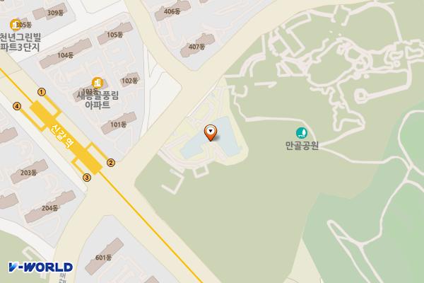 용인기흥도서관 위치 지도 — 경기도 용인시 기흥구 기흥로116번길 10