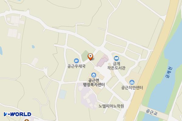 횡성군청 공근면사무소 위치 지도 — 강원특별자치도 횡성군 공근면 학담시장길 11